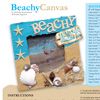 Beachy Canvas –  8" x 8" canvas project